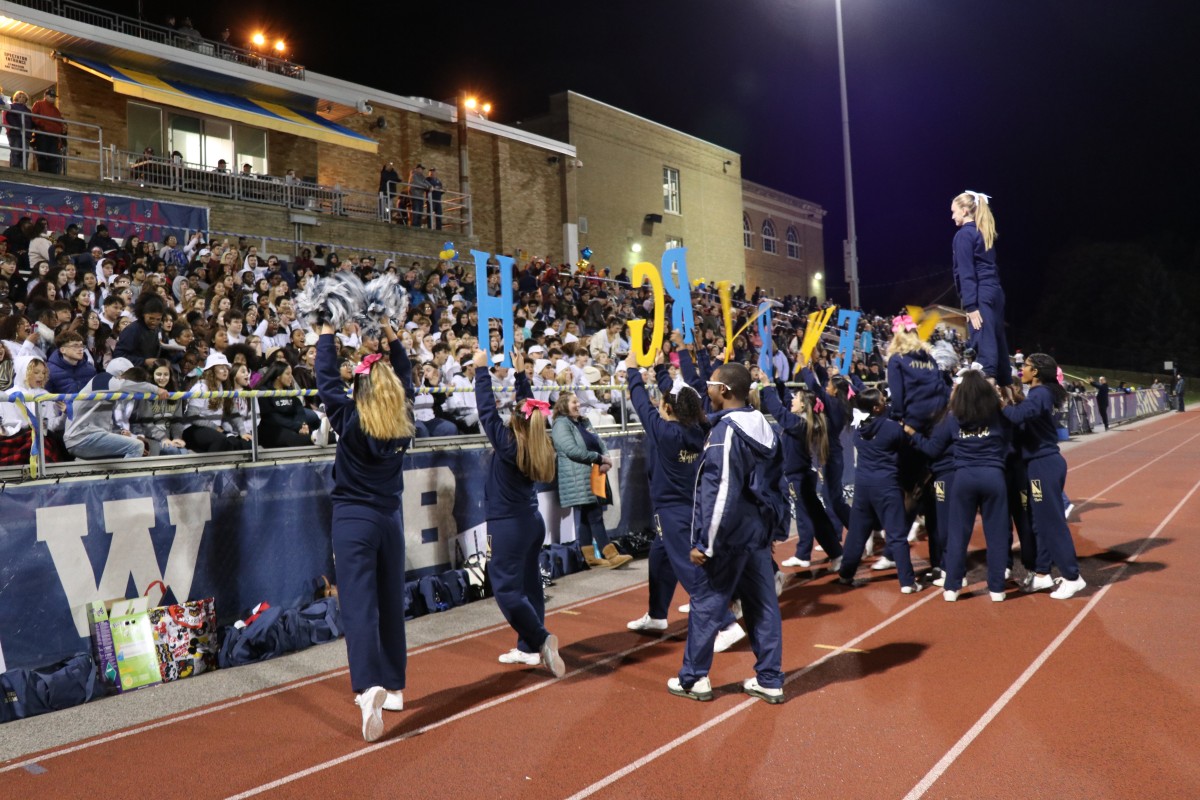 NFA Cheerleaders excite crowd.