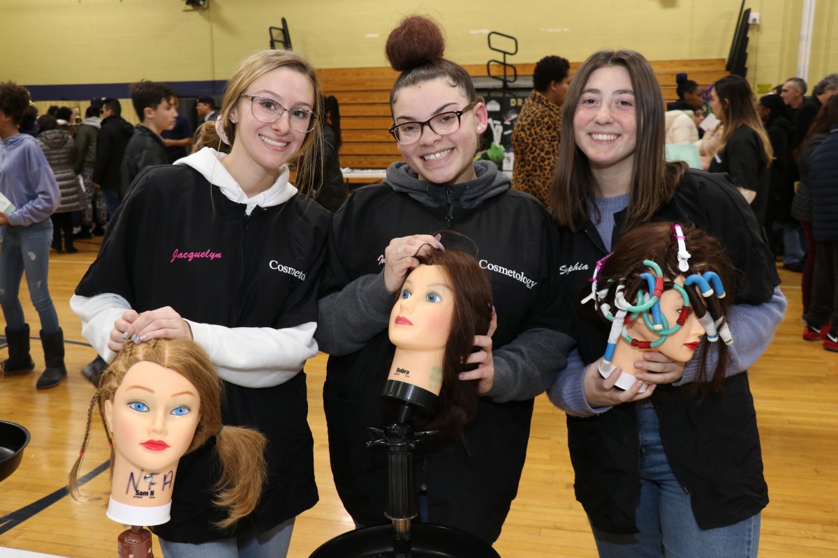 Students pose for a photo.