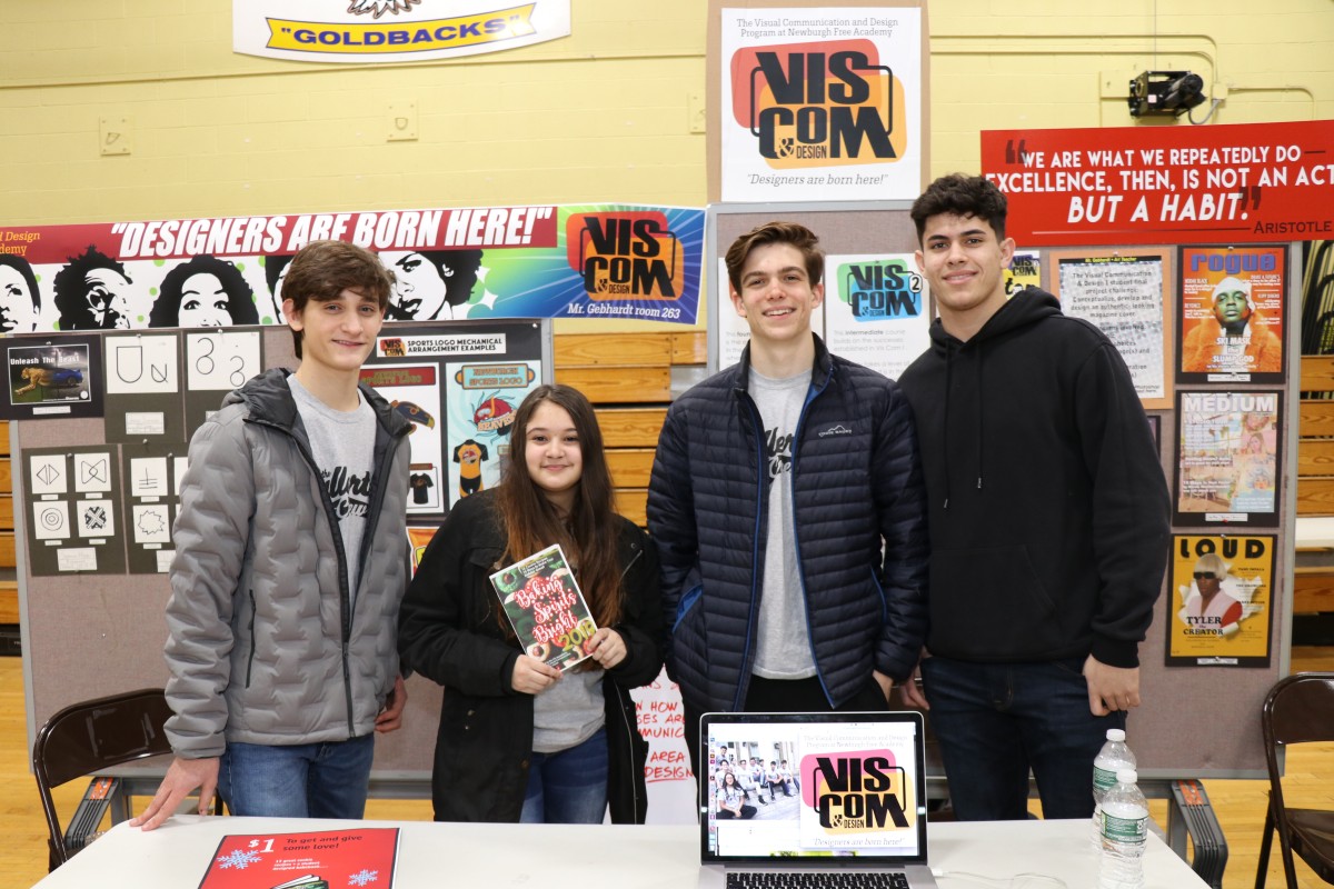 Students pose for a photo.