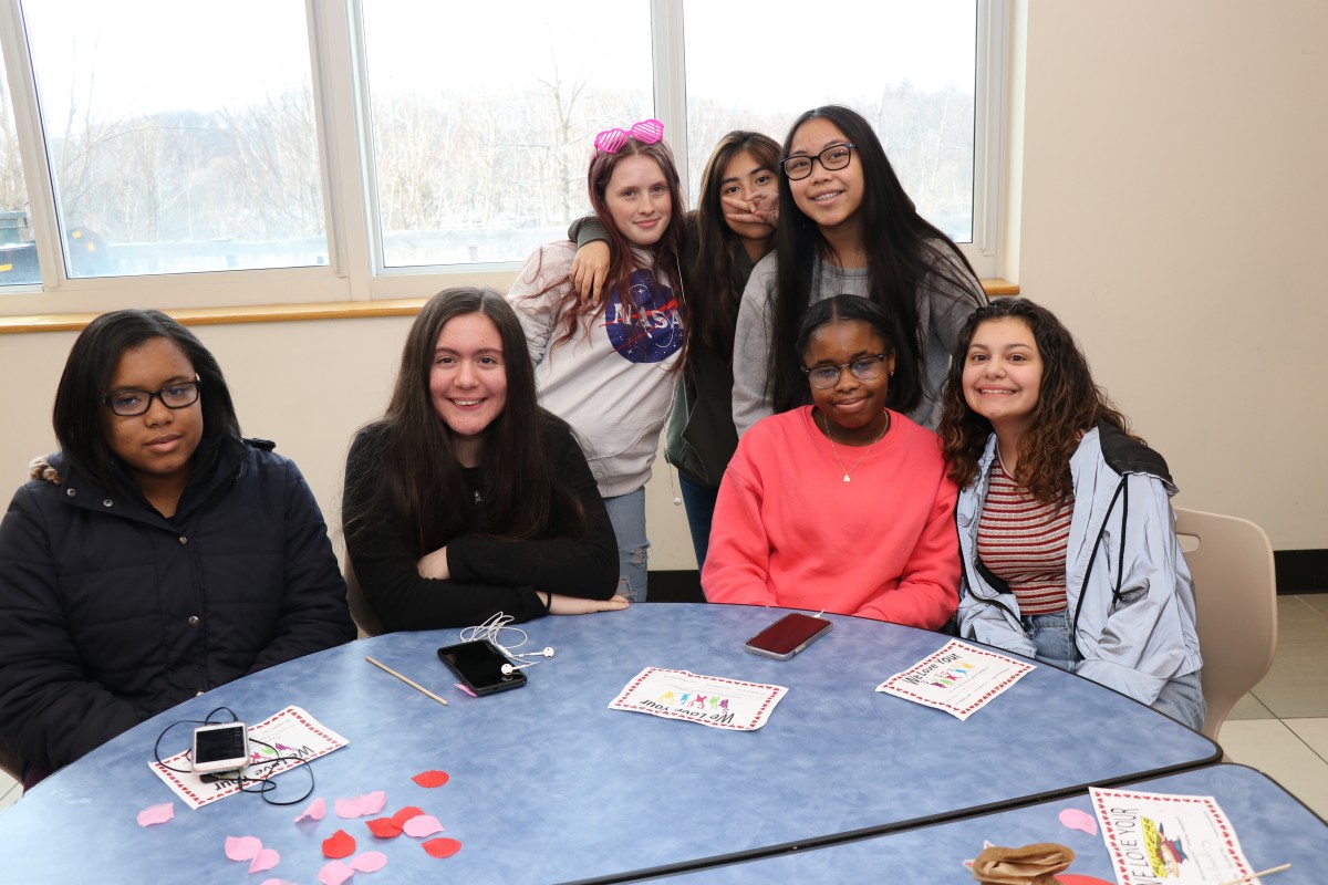 Students pose for a photo.