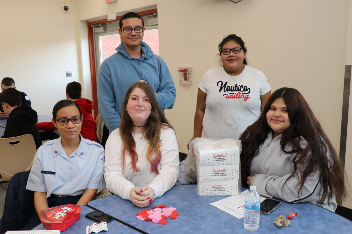 Students pose for a photo.