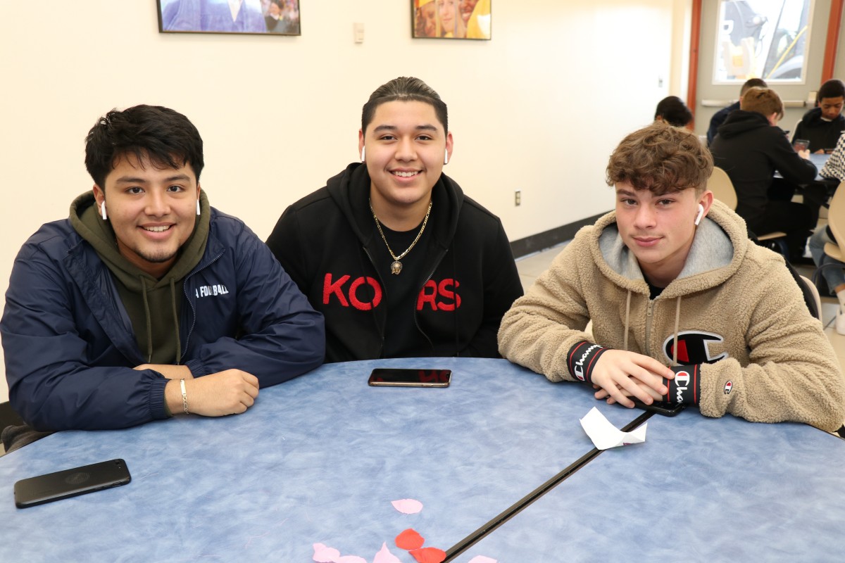 Students pose for a photo.