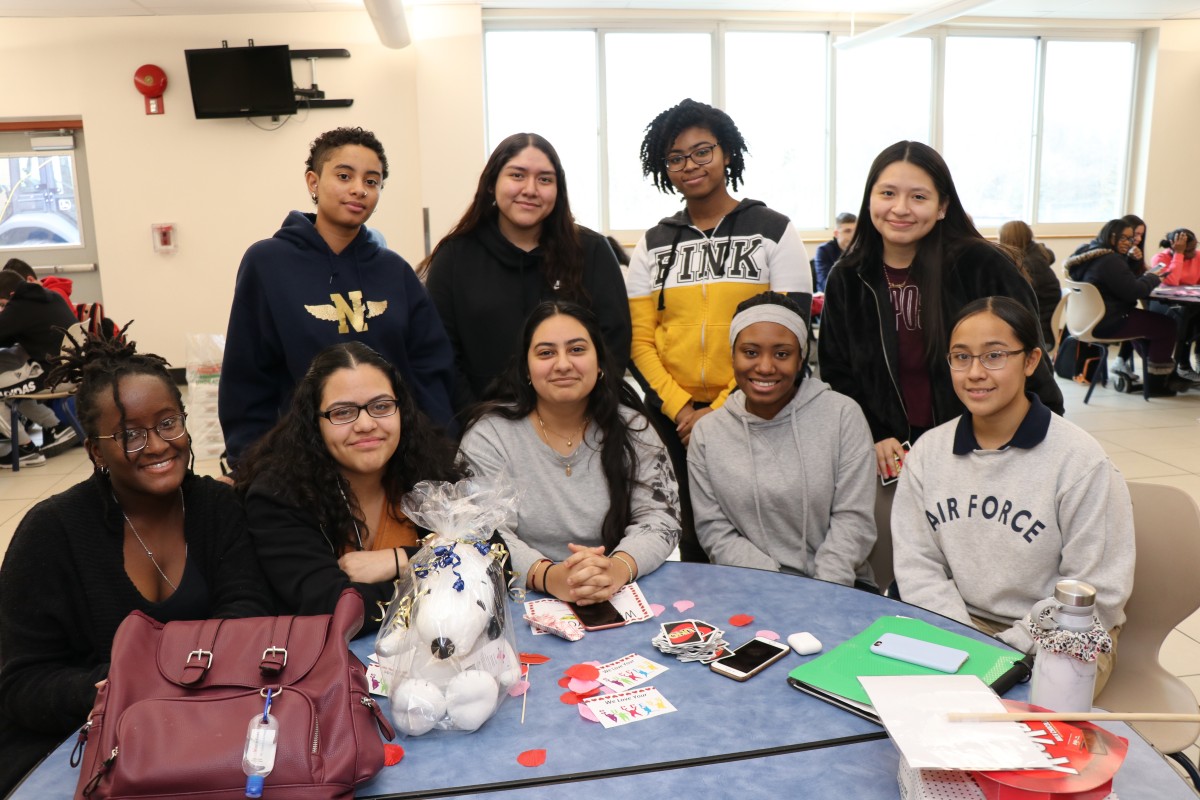 Students pose for a photo.