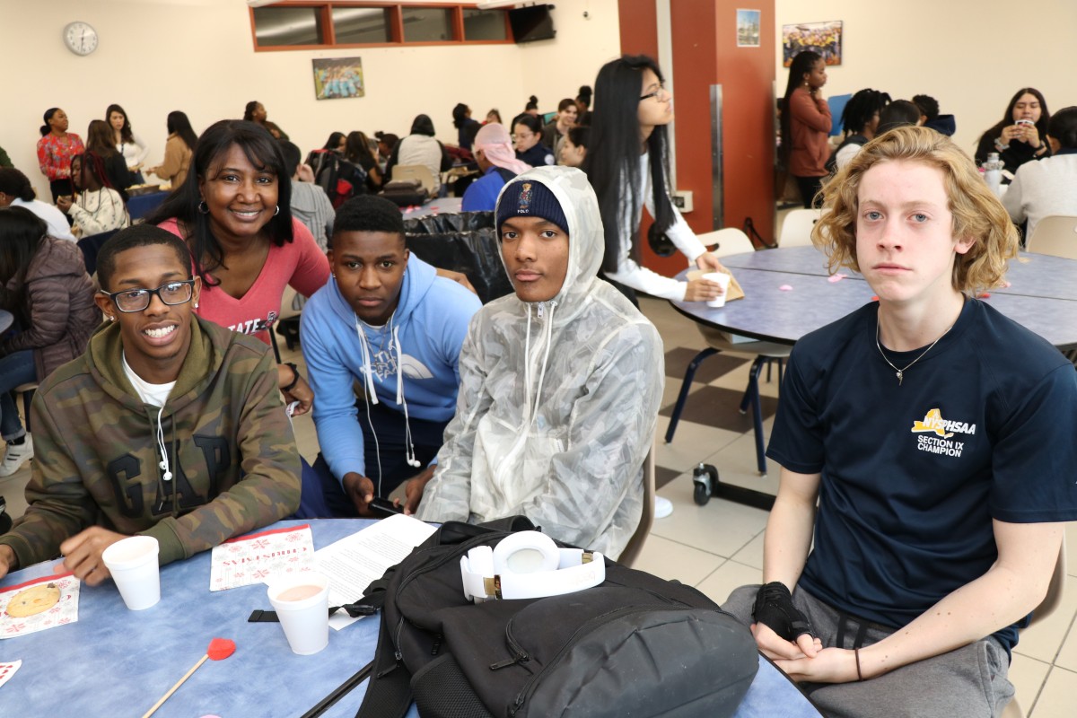 Students pose for a photo.