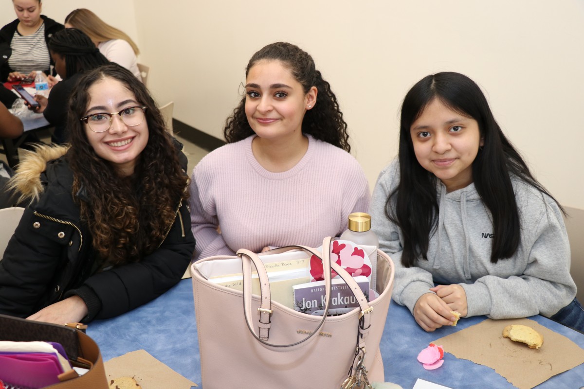 Students pose for a photo.