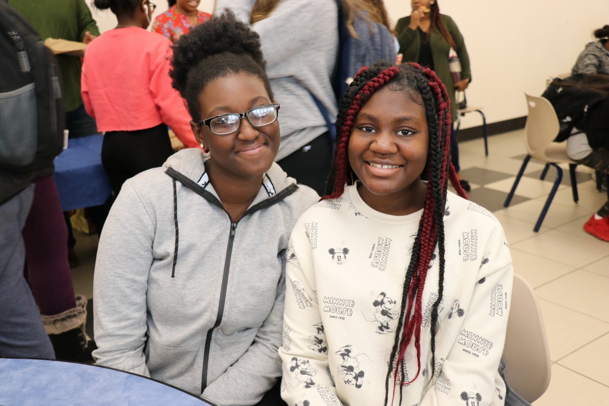 Students pose for a photo.