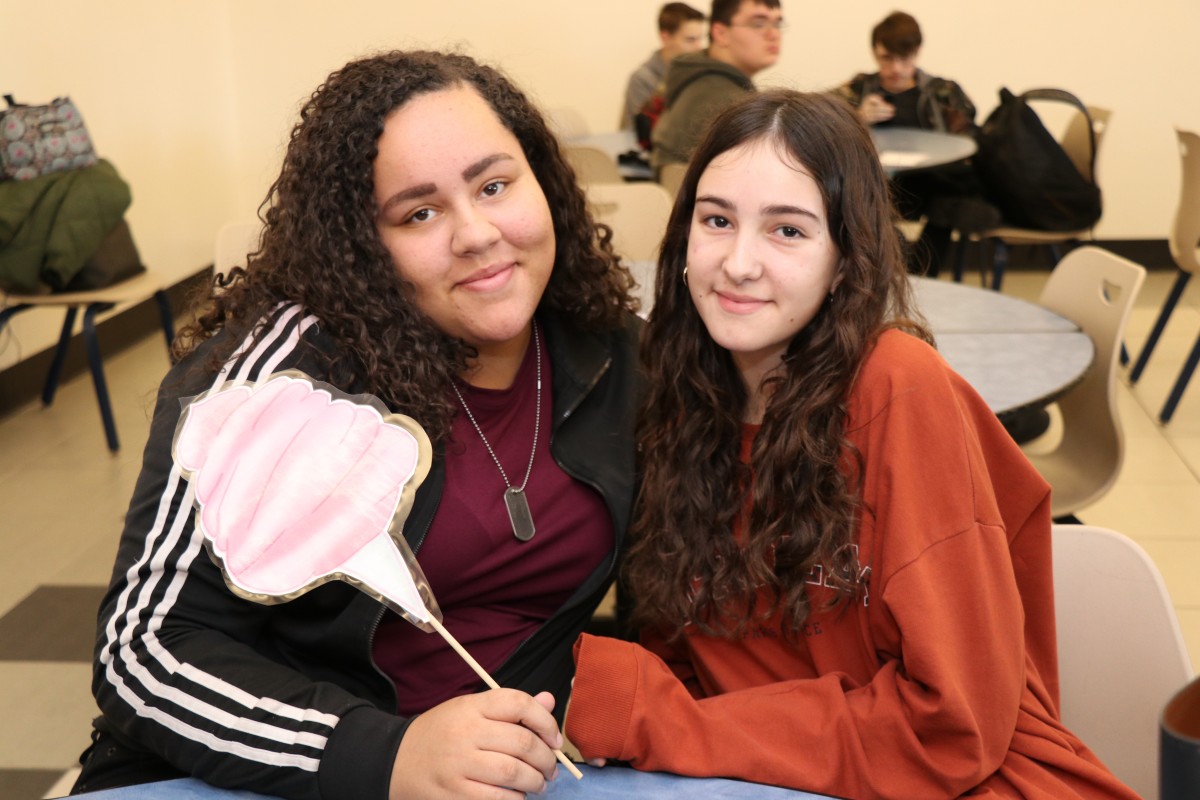 Students pose for a photo.