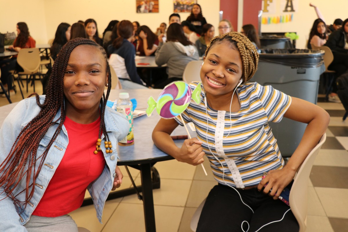 Students pose for a photo.