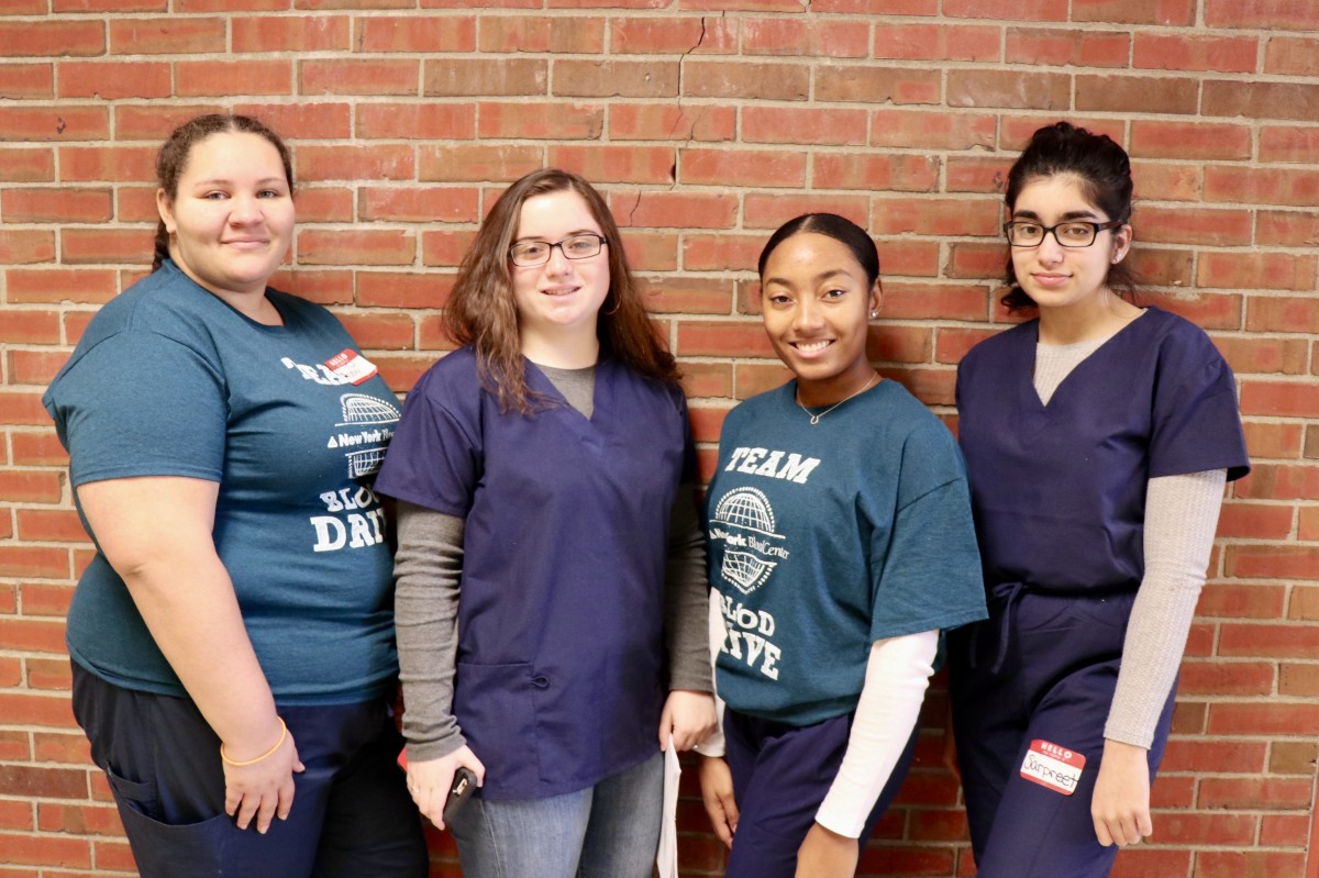 Blood Drive Team Captains: Aponi Glover, 12th,  Emily jones, 12th,  Deanna Telesford, 12th,  Sarpreet Singh 12th