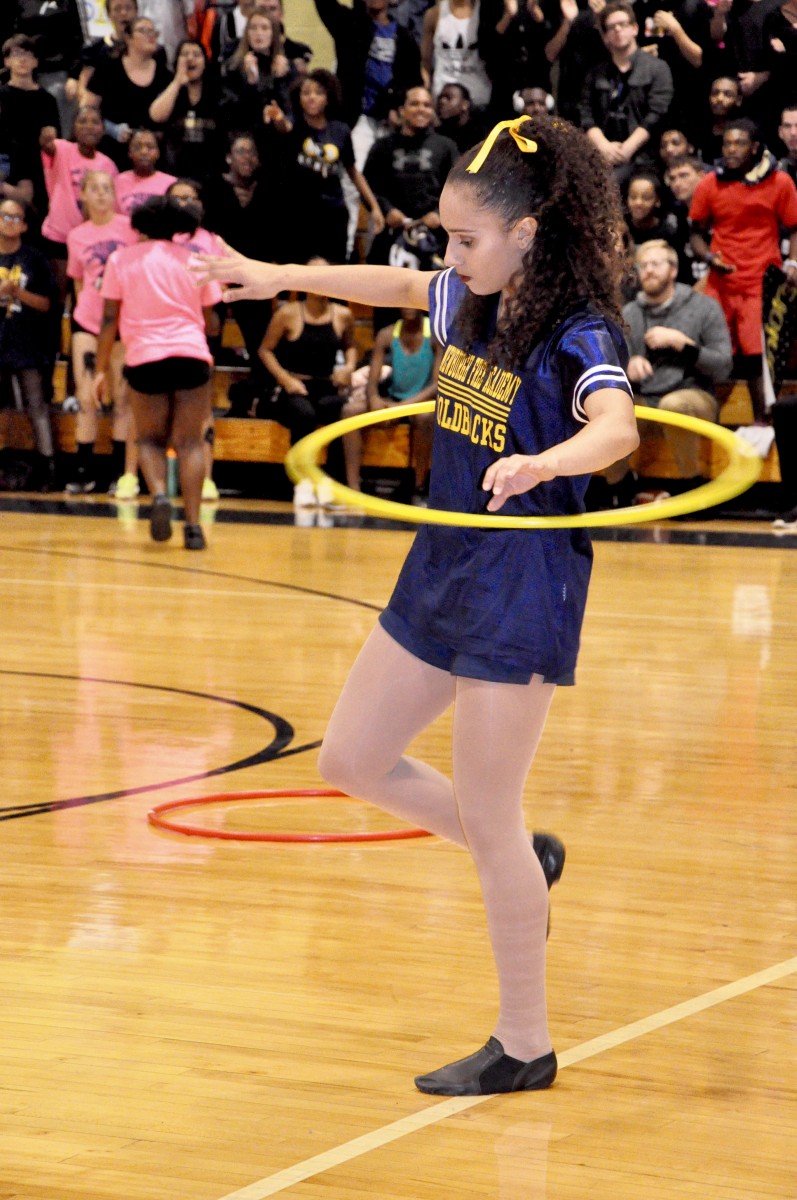 Students compete in various games to earn spirit points