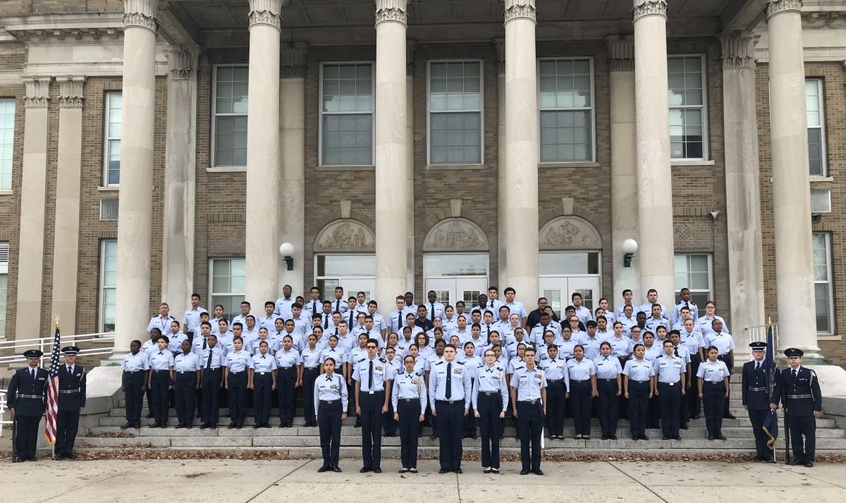 Members of JRTOC pose in front of NFA.