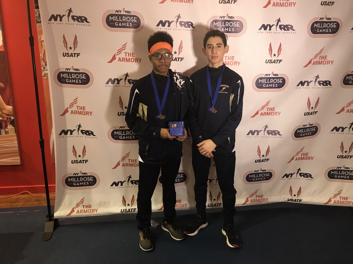 Matthew Haynes won the sophomore boys 1000m run (2:40.19) new school sophomore record and John Abrams place 5th at the New Balance Invitational this weekend.