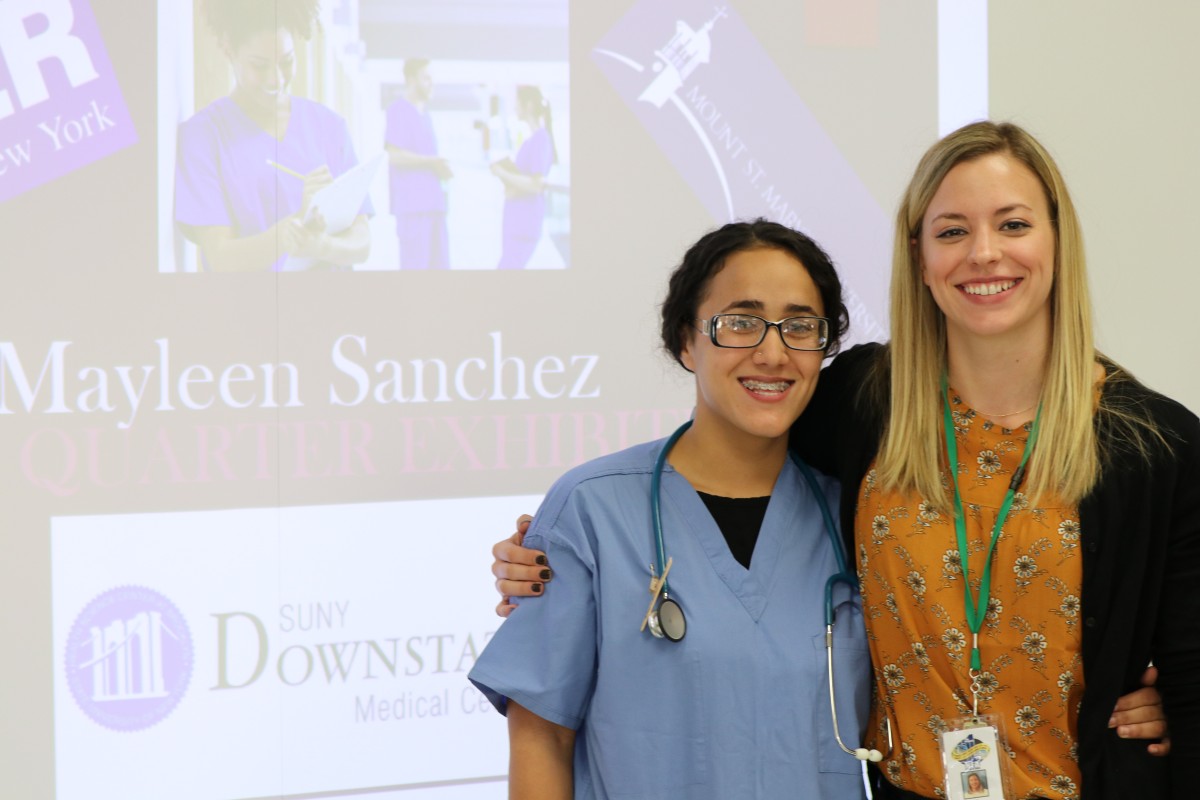 NFA West student poses with Advisory teacher