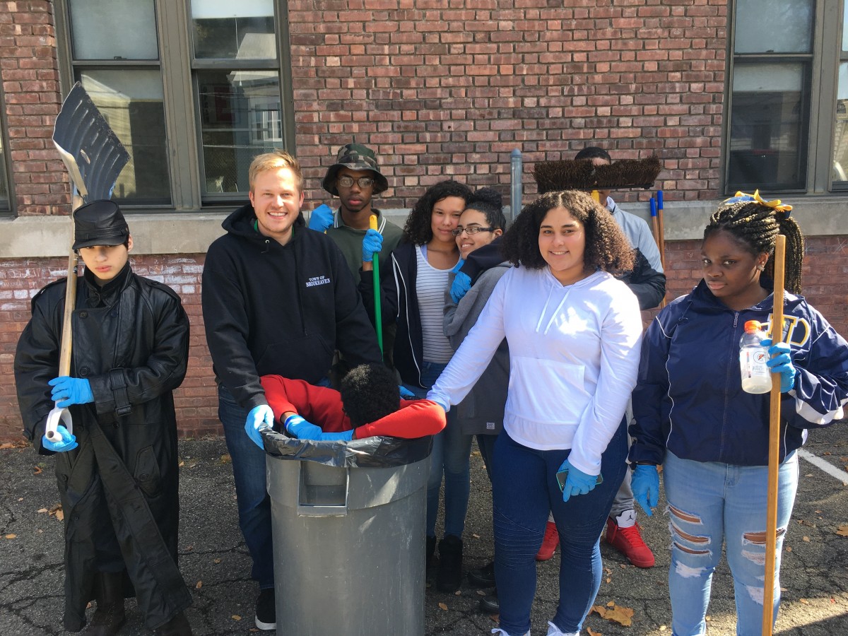 Group of NFA West students clean up surrounding community