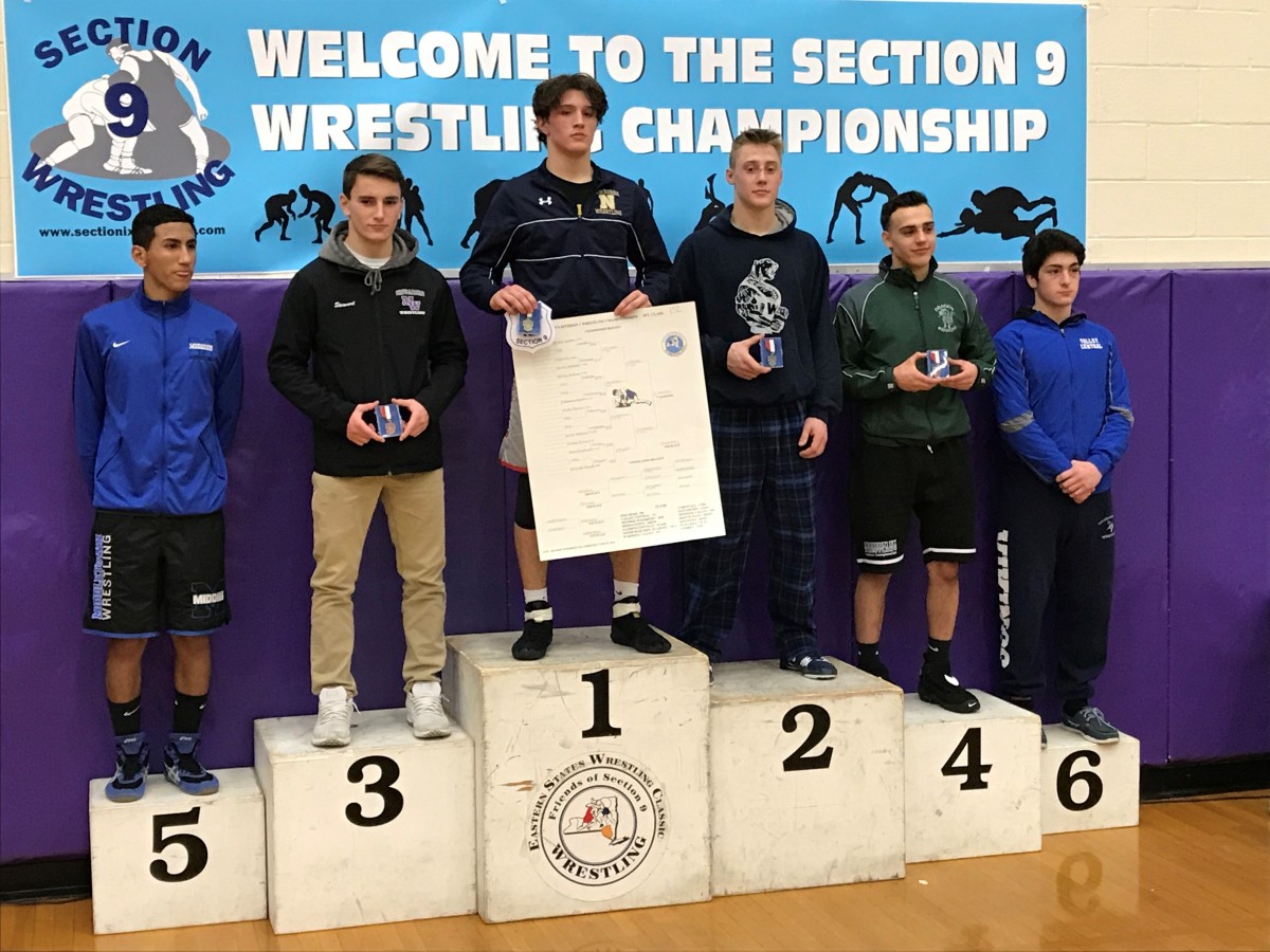 Tyler Serafini 152 lb. Section 9 Champion! Newburgh's first section 9 win since 2015.