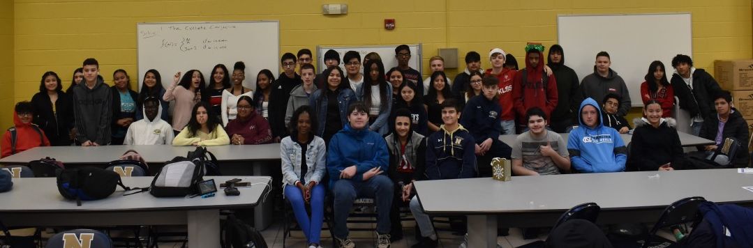 Students pose for a photo.