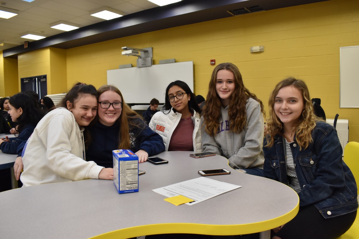 Students pose for a photo.