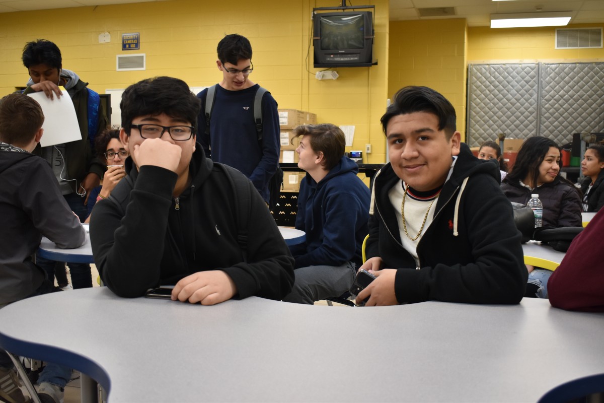 Students pose for a photo.