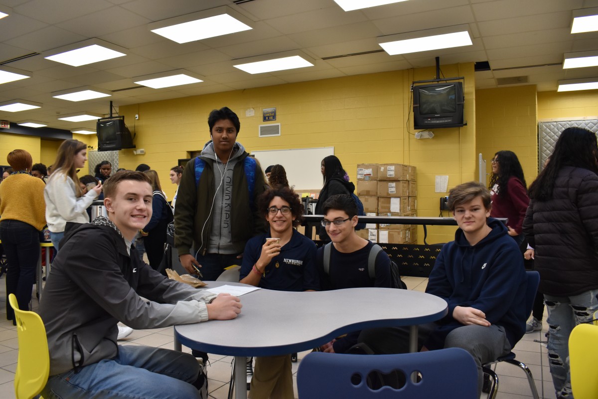 Students pose for a photo.