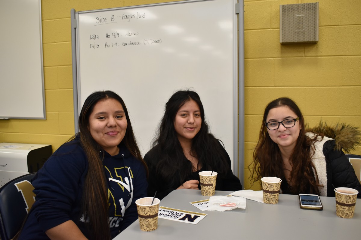 Students pose for a photo.