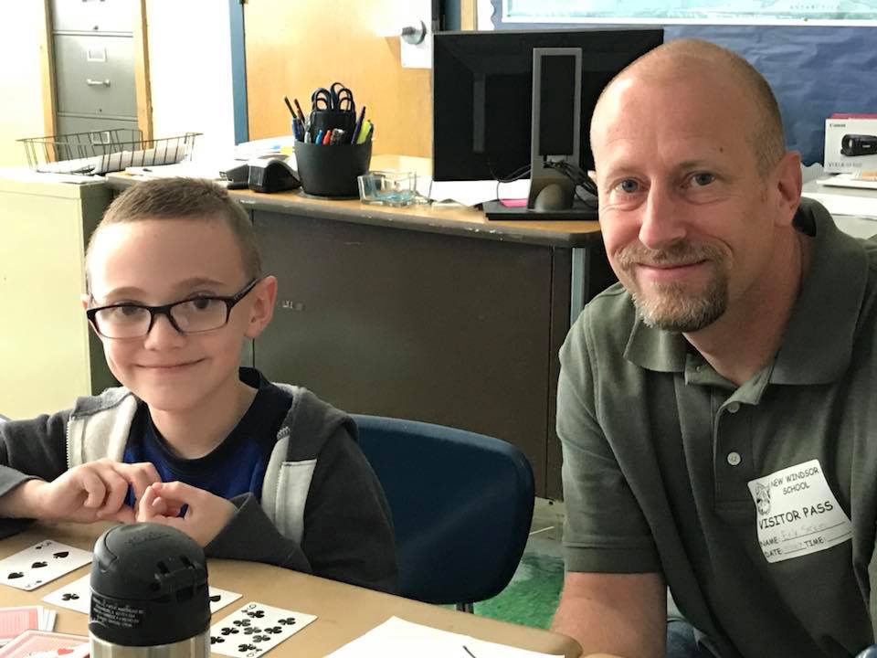 A father and child during the event 3