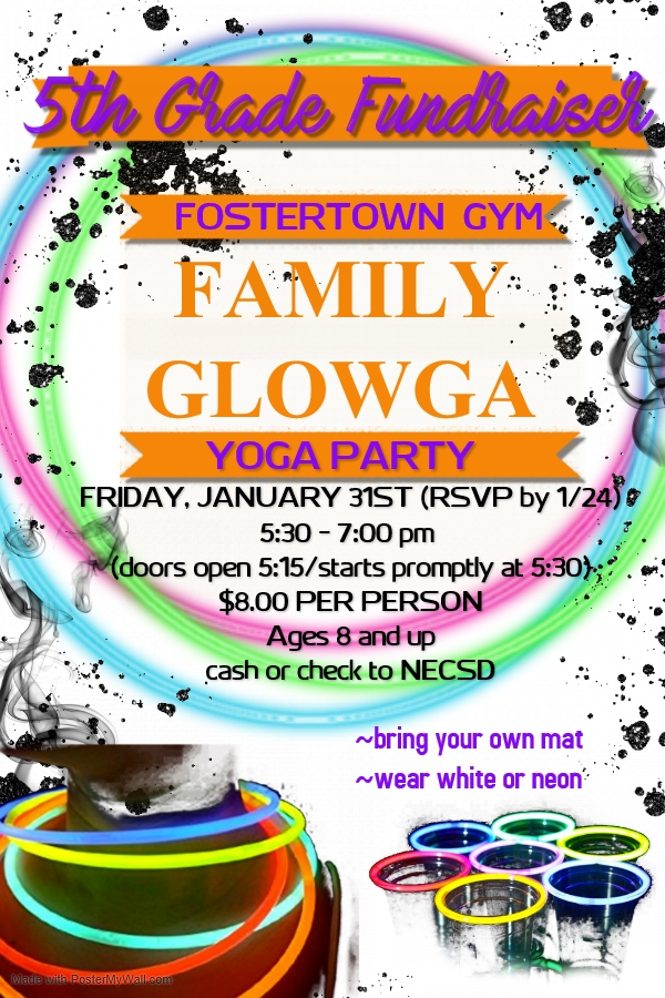 Glowga Yoga Party Flyer (All information above)
