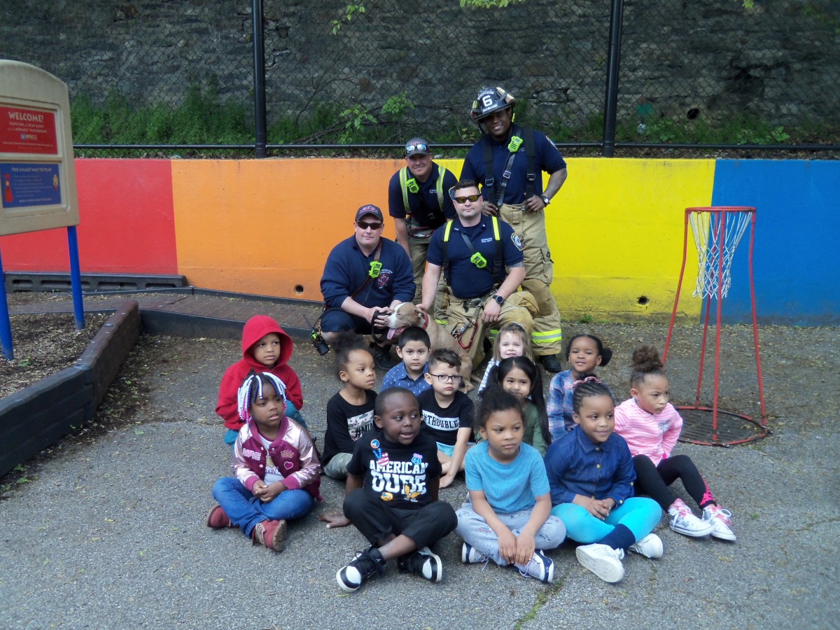 Firemen at HOH Visit Pre-K